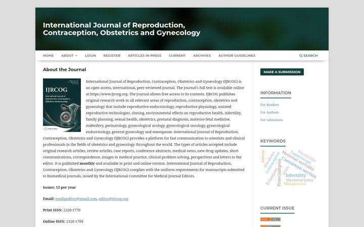 Screenshot of ijrcog.org