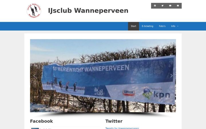 Skærmbillede af ijsclubwanneperveen.nl