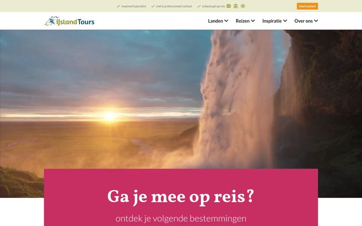 Screenshot of ijslandtours.nl
