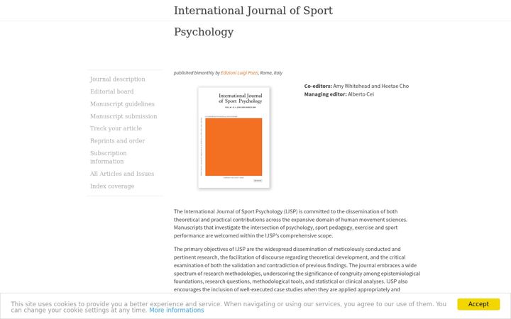 Screenshot of ijsp-online.com