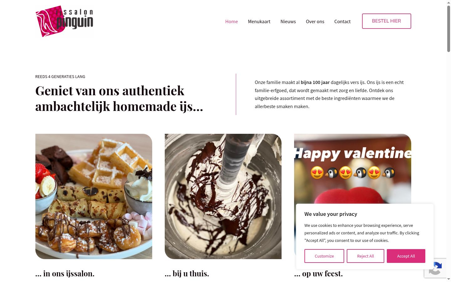 Sutikimo reklamjuostės, rodytos prieš bet kokią sąveiką, ekrano kopija