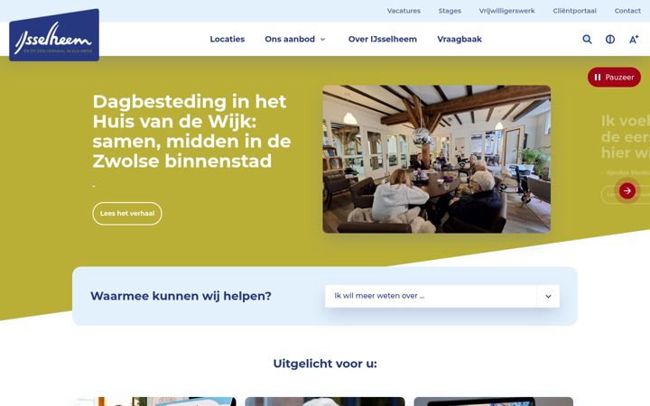 Screenshot of ijsselheem.nl