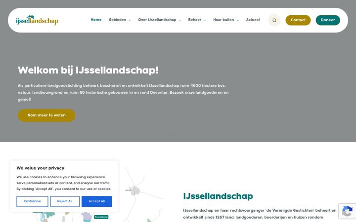 Screenshot of ijssellandschap.nl