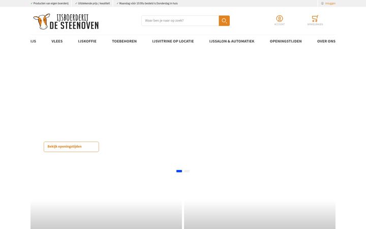 Screenshot of ijsvandesteenoven.nl
