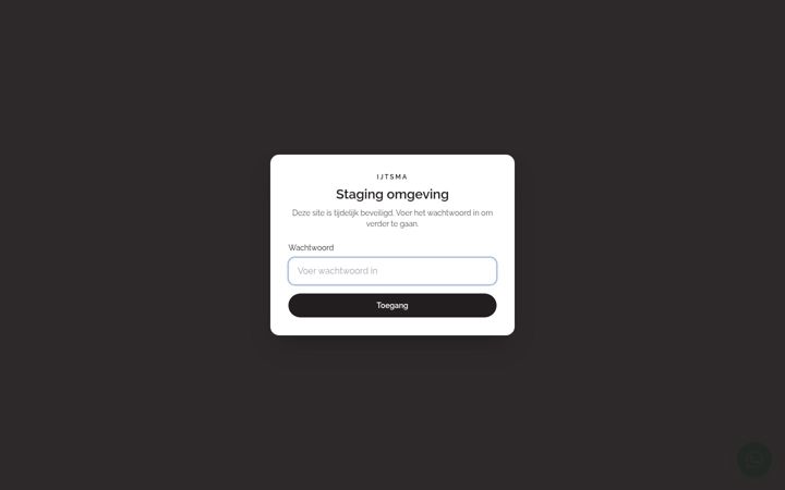 Screenshot of ijtsma-staging.nl