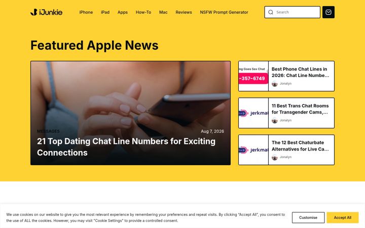 Screenshot of ijunkie.com
