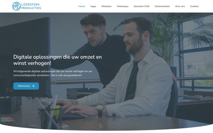 Screenshot of ijzersterkproducties.com