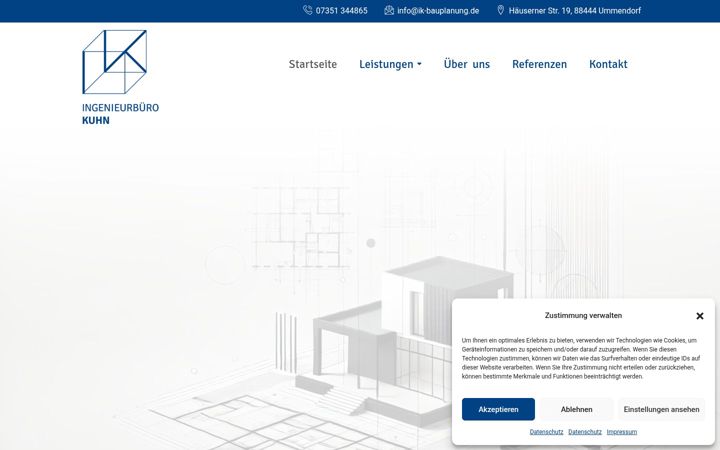 Screenshot of ik-bauplanung.de