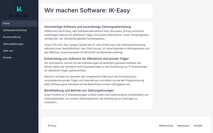 Screenshot of ik-easy.de