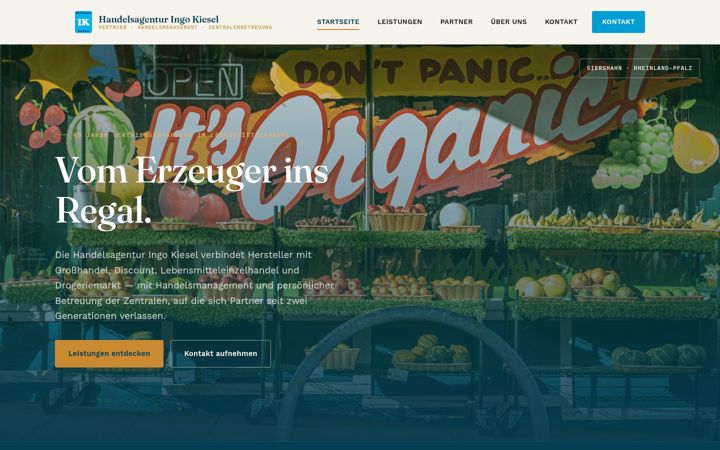 Screenshot of ik-handelsagentur.de