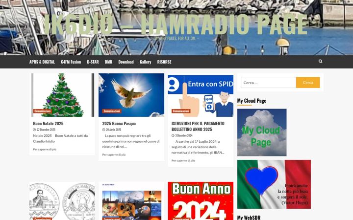 Screenshot of ik6dio.it