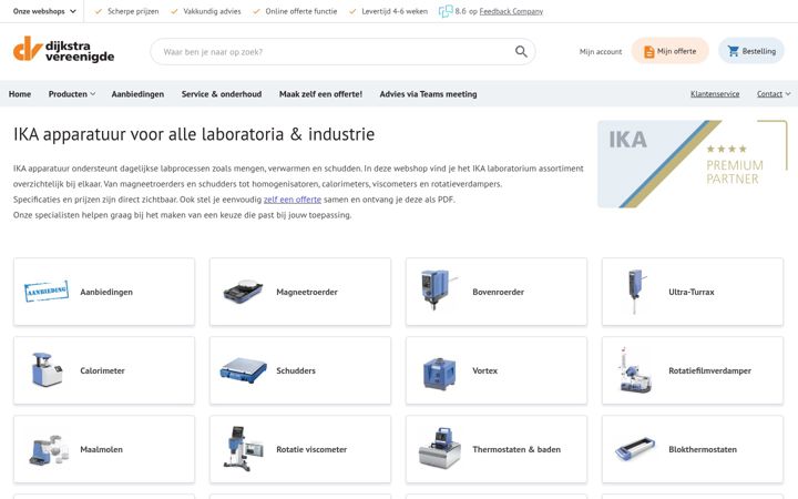 Screenshot of ika-apparatuur.nl