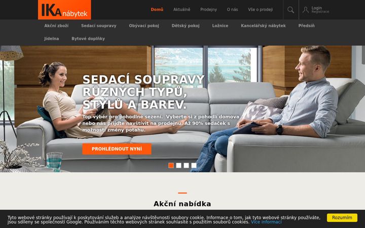 Screenshot of ika-nabytek.cz