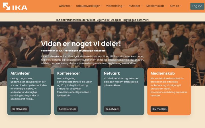 Screenshot of ika.dk