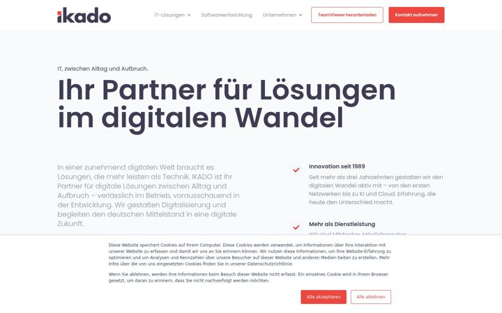 Screenshot of ikado.de