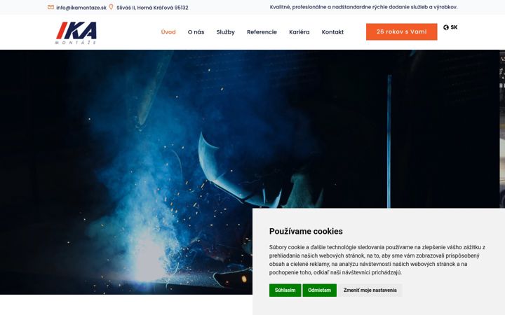 Screenshot of ikamontaze.sk