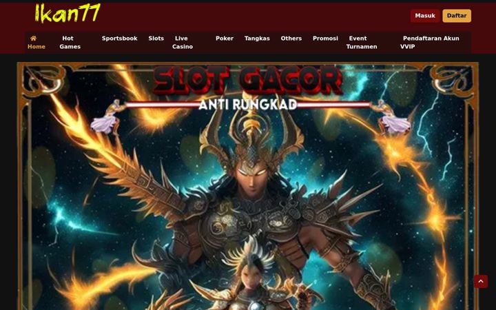 Screenshot of ikan77slot.com