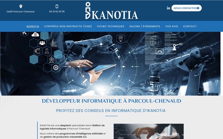 Screenshot of ikanotia-informatique.fr
