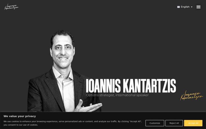 Screenshot of ikantartzis.com