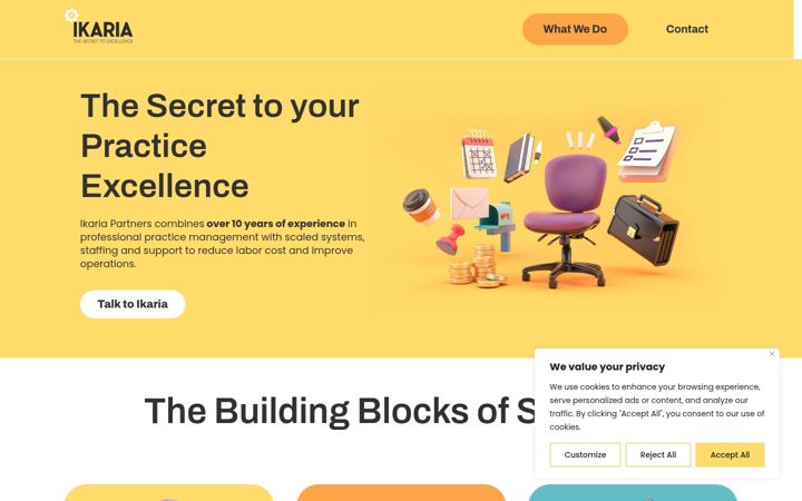 Screenshot of ikariapartners.com