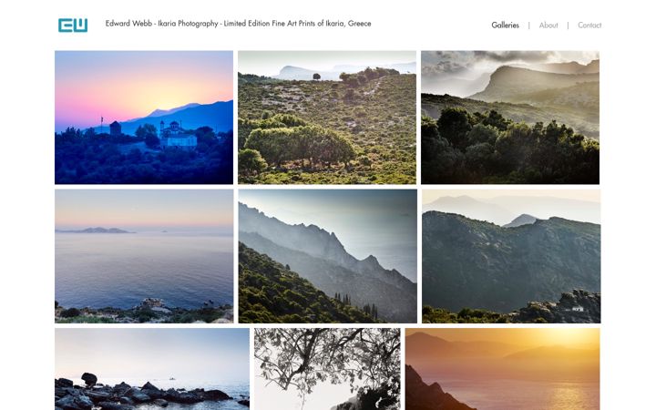 Screenshot of ikariaphotography.com
