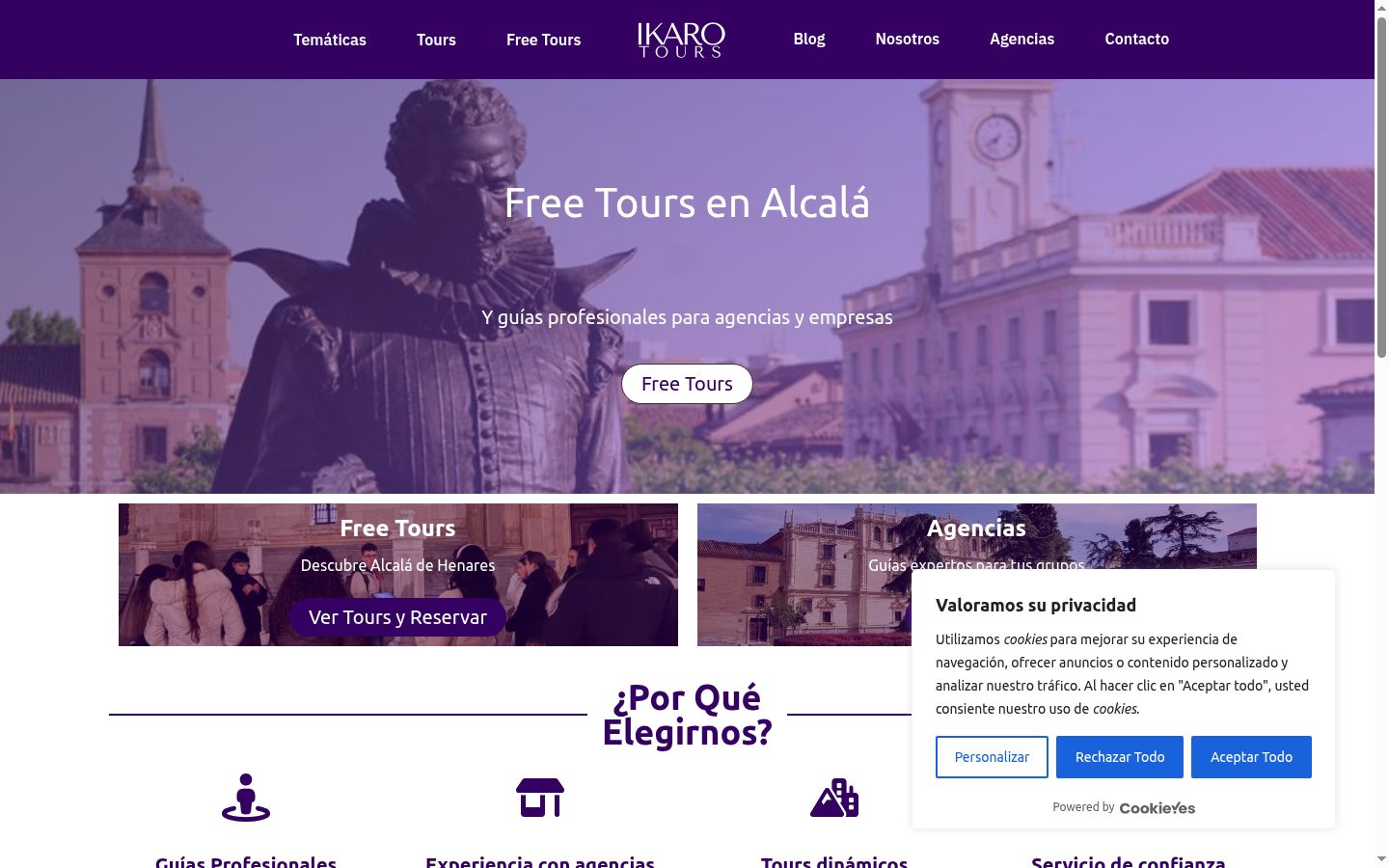 Screenshot tal-banner tal-kunsens muri qabel kwalunkwe interazzjoni