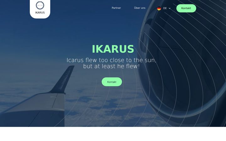 Screenshot of ikarus-ventures.de