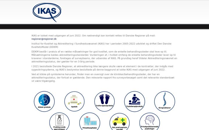 Screenshot of ikas.dk