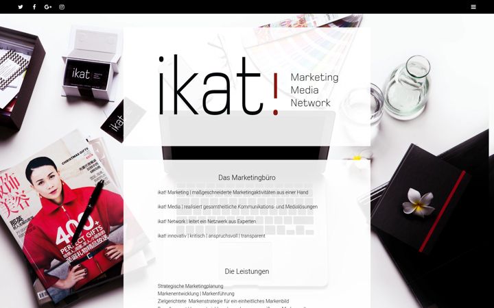 Screenshot of ikat.at