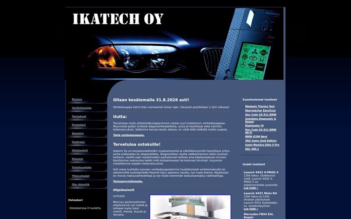 Screenshot of ikatech.fi