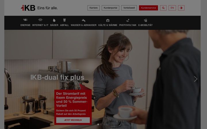 Screenshot of ikb.at