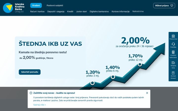 Screenshot di ikb.hr