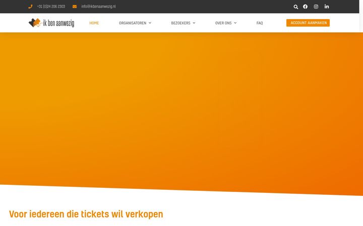 Screenshot of ikbenaanwezig.nl