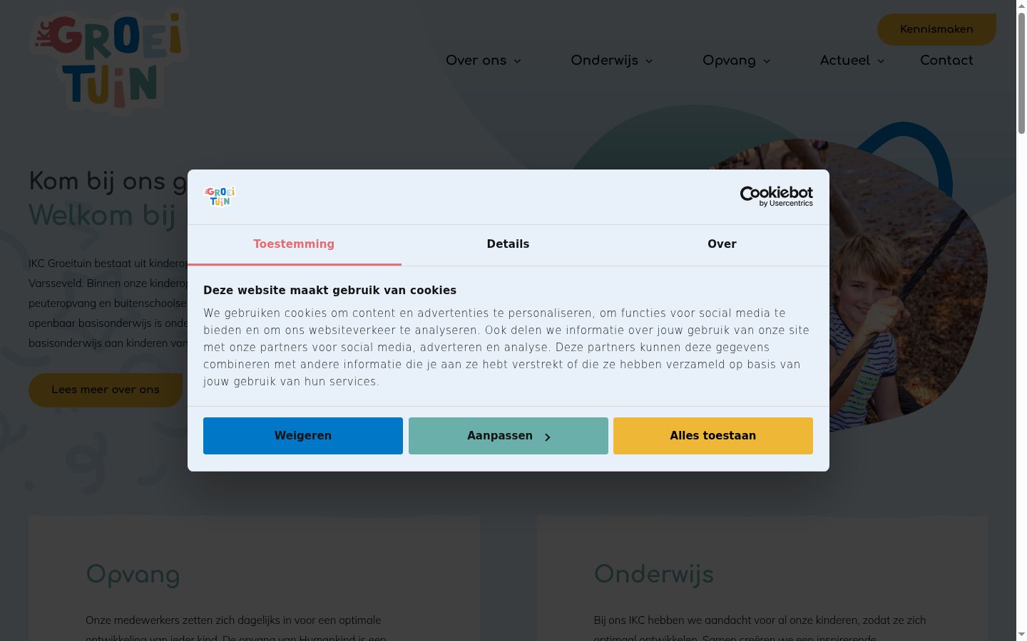 Sutikimo reklamjuostės, rodytos prieš bet kokią sąveiką, ekrano kopija