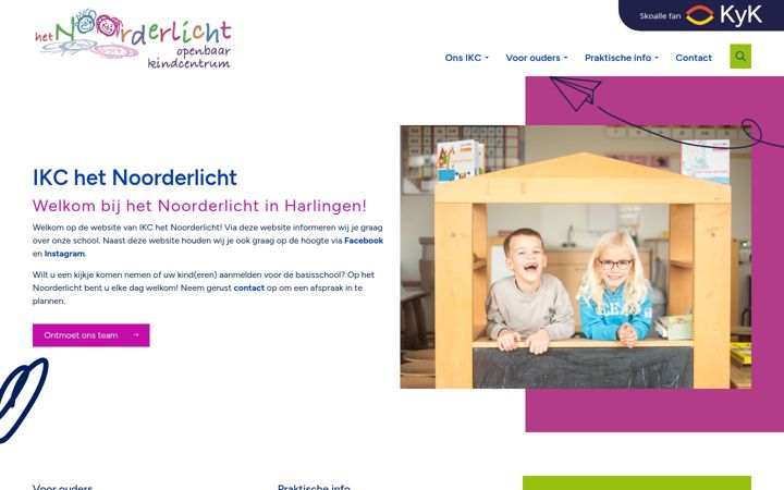 Screenshot of ikchetnoorderlicht.nl