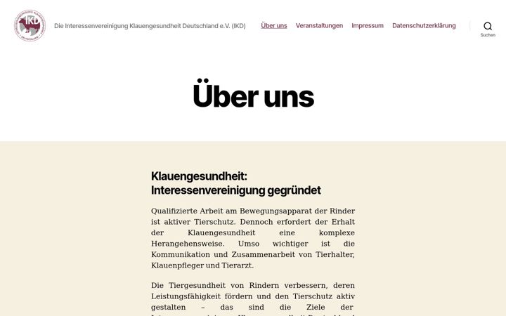 Screenshot van ikd-ev.de