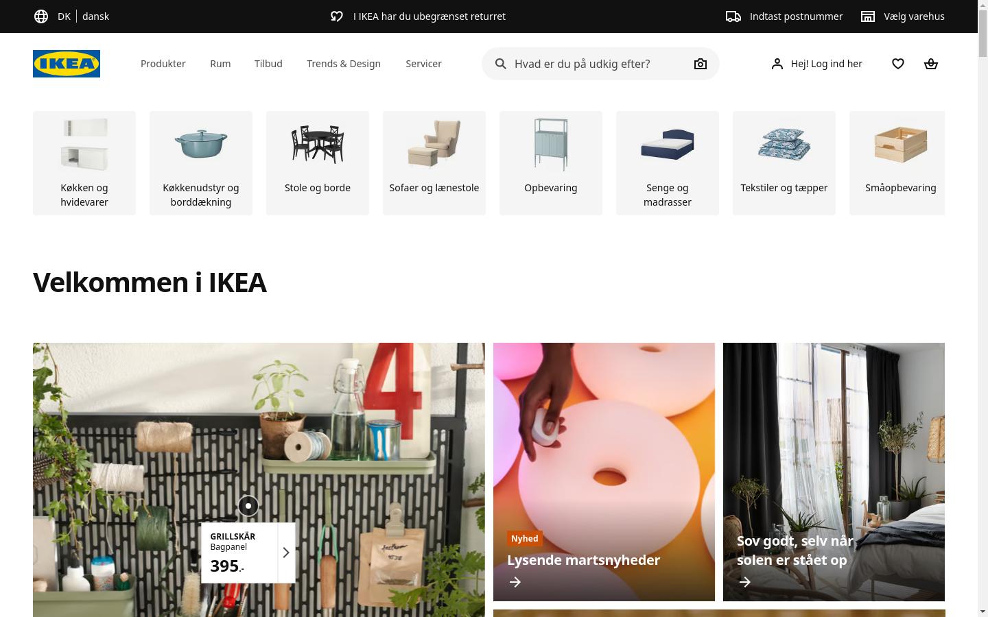 Screenshot of ikea.com