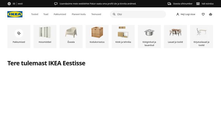Screenshot of ikea.ee