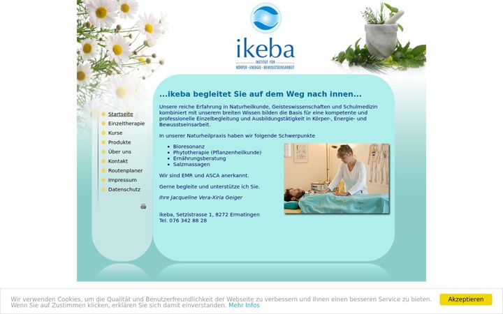 Screenshot of ikeba.ch