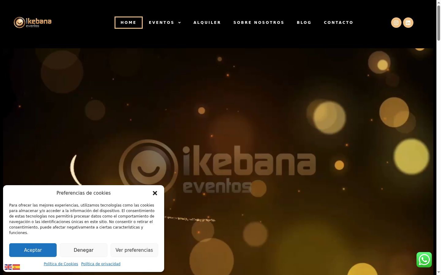 Snímek obrazovky baneru souhlasu zobrazeného před jakoukoli interakcí