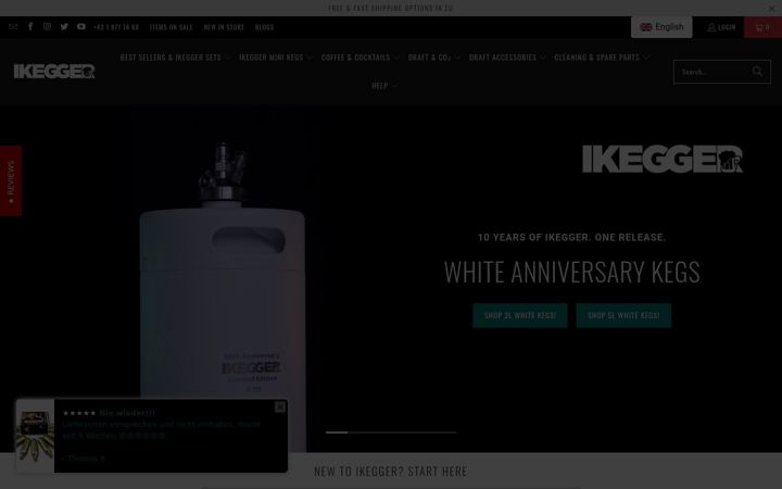 Screenshot of ikegger.eu