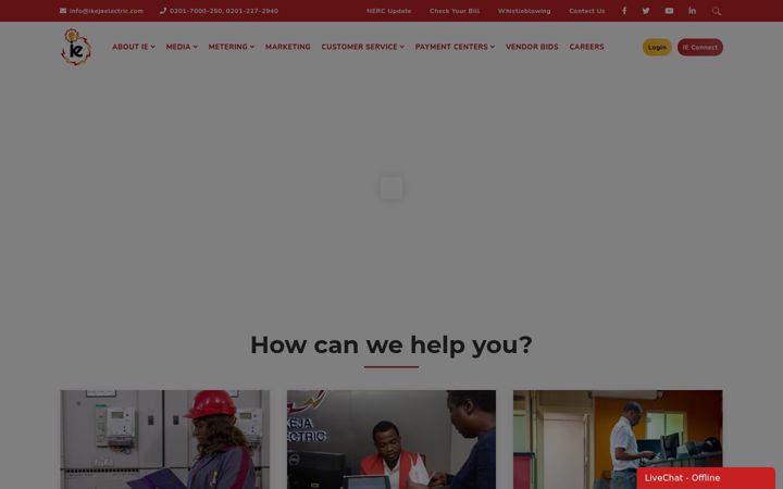 Screenshot of ikejaelectric.com