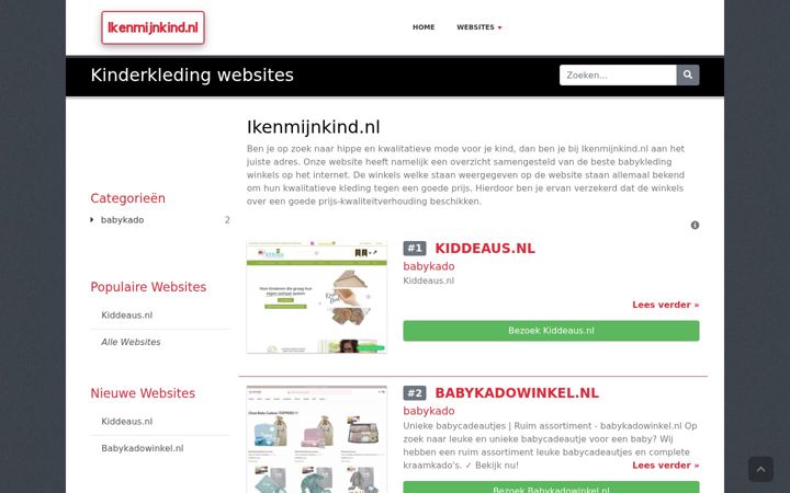 Screenshot of ikenmijnkind.nl