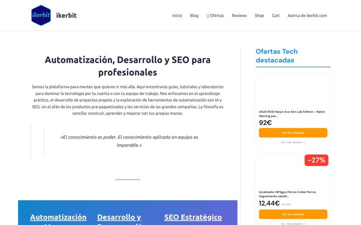 Screenshot of ikerbit.com