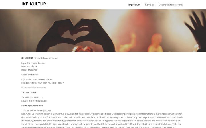 Screenshot of ikf-kultur.de