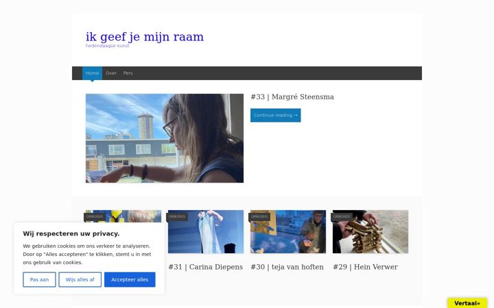 Screenshot of ikgeefjemijnraam.nl