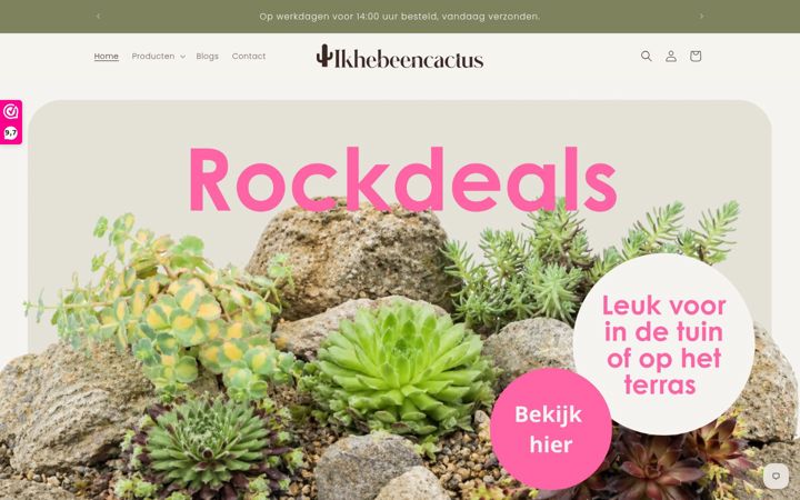 Screenshot of ikhebeencactus.nl