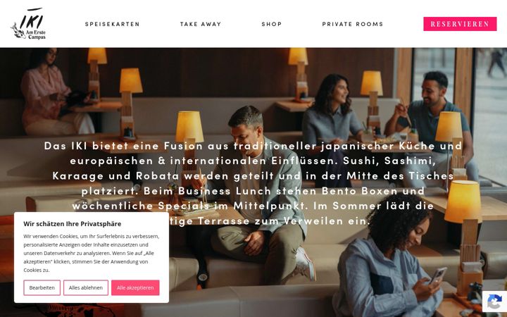 Screenshot of iki-restaurant.at