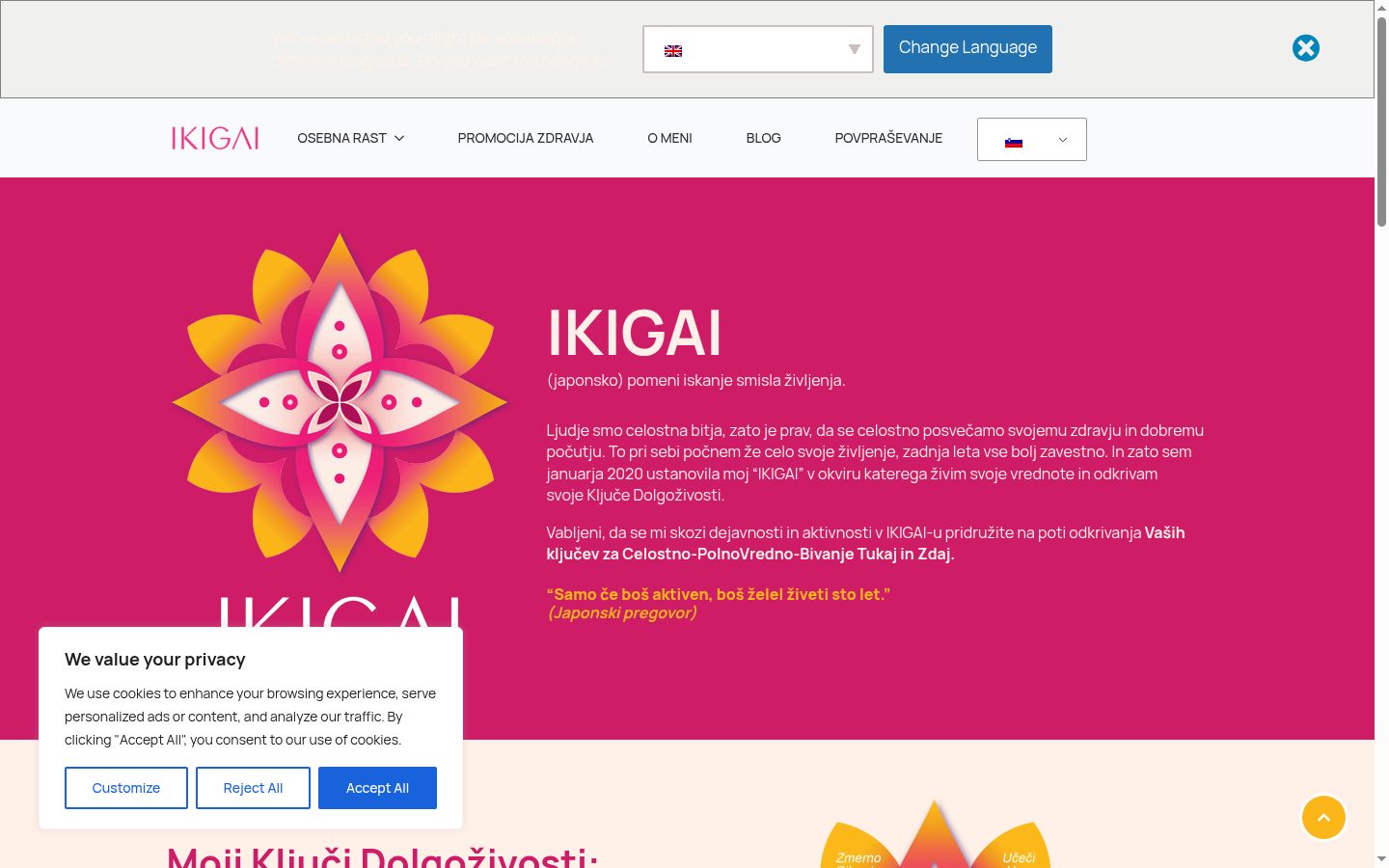 Screenshot des Einwilligungsbanners vor jeglicher Interaktion