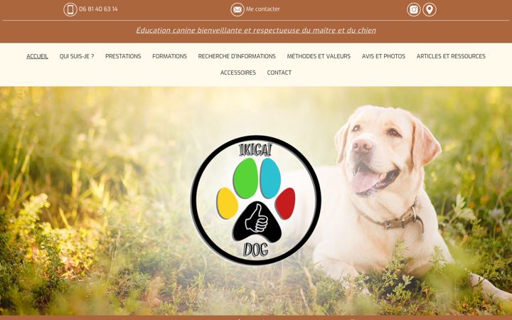 Screenshot of ikigaidog.fr
